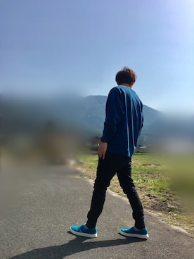 「TMT（ティーエムティー）のアイテム（シューズ）」を使った、t@1さん（メンズ・174cm）の春コーディネート