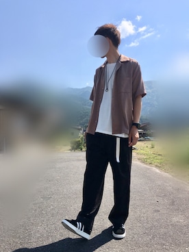 「STUDIOUS BLUE（ストゥディオスブルー）のアイテム」を使った、t@1さん（メンズ・174cm）の春コーディネート