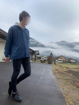 「improves（インプローブス）のアイテム（パーカー）」を使った、t@1さん（メンズ・174cm）の冬コーディネート
