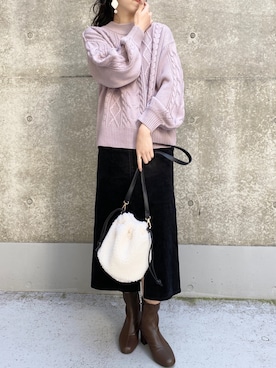 きーちゃんさん(レディース・159cm)の冬コーディネート