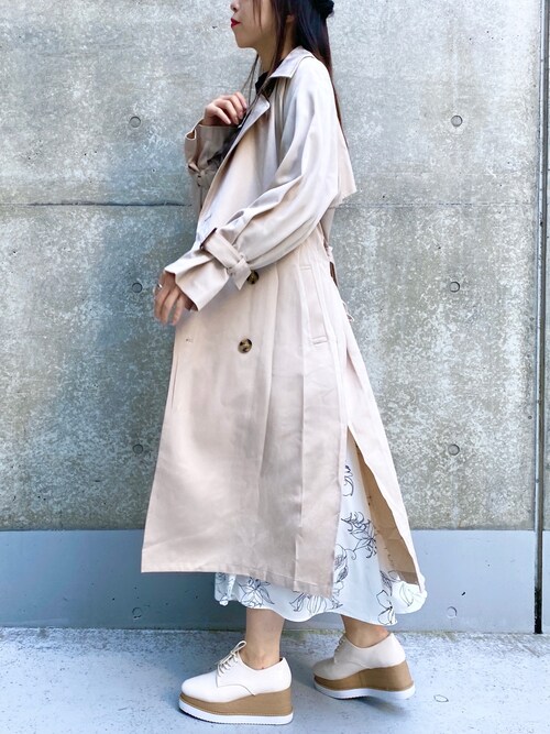 Ingni 東京本社きーちゃんさんのトレンチコートを使ったコーディネート Zozotown
