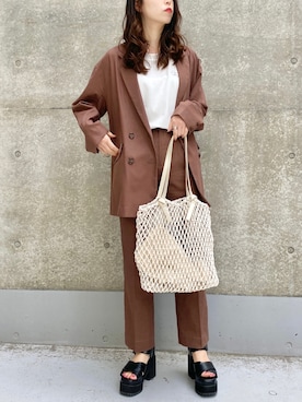 きーちゃんさん（レディース・159cm）の春コーディネート