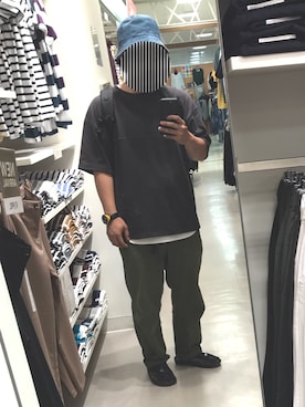 「アイテム（チノパンツ）」を使った、あべしさん（メンズ・170cm・20代）の夏コーディネート