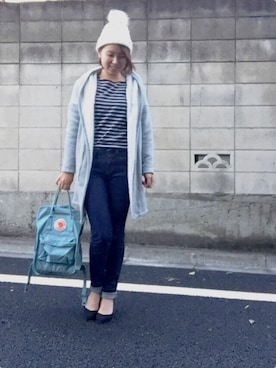 「Right-on（ライトオン）のアイテム（その他アウター）」を使った、あじゅんさん（レディース・158cm）の冬コーディネート