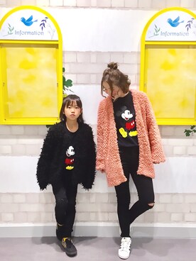 「ミッキーT」｜「アイテム（その他アウター）」を使った、あじゅんさん（レディース・158cm）の春コーディネート