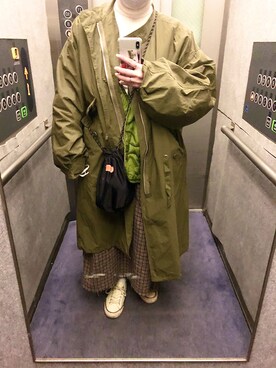 「kastane_ootd」｜「アイテム（その他アウター）」を使った、ちむたくさん（レディース・158cm）の冬コーディネート