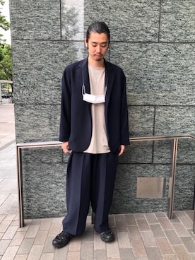 「UNITED ARROWS & SONS（ユナイテッドアローズアンドサンズ）のアイテム（その他アウター）」を使った、富田（tomida）さん（メンズ・174cm）の夏コーディネート