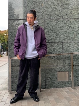「RECOMMEND  ITEM STYLING」｜「アイテム（ブルゾン）」を使った、富田（tomida）さん（メンズ・174cm）の秋コーディネート