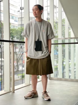 「RECOMMEND  ITEM STYLING」｜「アイテム（財布/小物）」を使った、富田（tomida）さん（メンズ・174cm）の夏コーディネート
