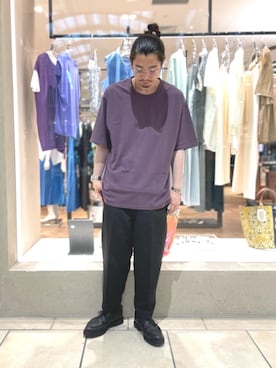 「RECOMMEND  ITEM STYLING」｜「アイテム（アナログ腕時計）」を使った、富田（tomida）さん（メンズ・174cm）の夏コーディネート