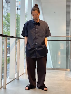 「RECOMMEND  ITEM STYLING」｜「アイテム（サンダル）」を使った、富田（tomida）さん（メンズ・174cm）の夏コーディネート