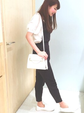 「サマンサタバサ」｜「アイテム（スリッポン）」を使った、Aipさん（レディース・161cm）の春コーディネート