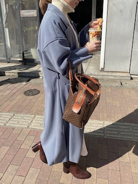 「mysty woman（ミスティウーマン）のアイテム（その他アウター）」を使った、amiさん（レディース・157cm）の秋コーディネート