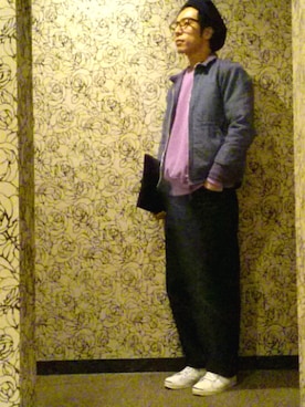 「ジャックパーセル」｜「アイテム（ブルゾン）」を使った、ジョークなジュークさん（メンズ・172cm）の冬コーディネート