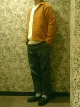 「AURALEE」｜ジョークなジュークさん（メンズ・172cm）の冬コーディネート