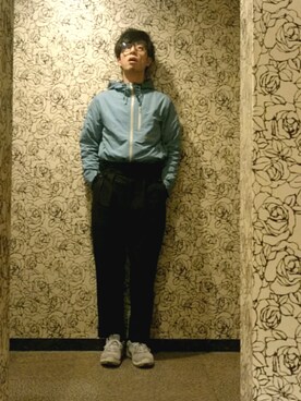 「GERUGAのアイテム」を使った、ジョークなジュークさん（メンズ・172cm）の春コーディネート