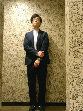 「AURALEE」｜ジョークなジュークさん（メンズ・172cm）の春コーディネート