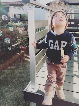 「babygap」｜「アイテム（ブーツ）」を使った、Towawa☺︎さん（キッズ・100cm）の春コーディネート
