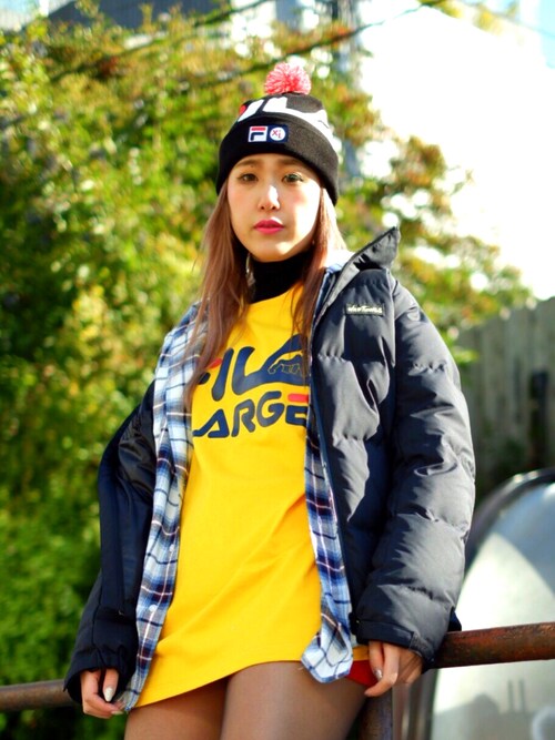 伏木 栞織|XLARGEのニットキャップ/ビーニーを使ったコーディネート - WEAR
