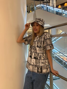 伏木 栞織さん(レディース・174cm)の夏コーディネート