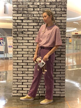 伏木 栞織さん（レディース・174cm）の夏コーディネート