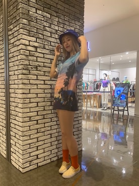 伏木 栞織さん（レディース・174cm）の夏コーディネート