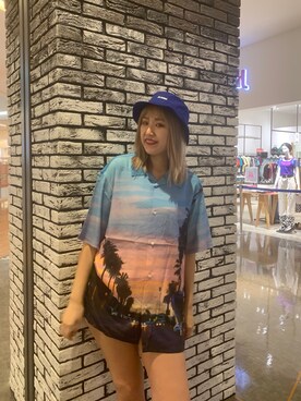 伏木 栞織さん（レディース・174cm）の夏コーディネート