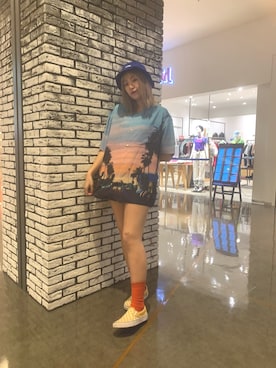 伏木 栞織さん（レディース・174cm）の夏コーディネート