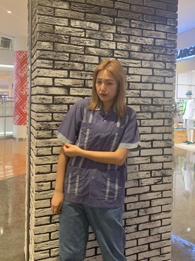伏木 栞織さん(レディース・174cm)の夏コーディネート