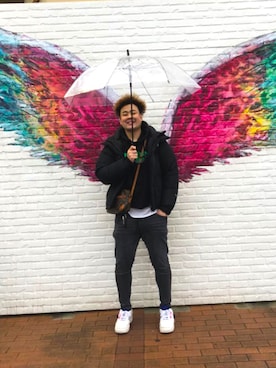 「VLONE（ヴィーロン）のアイテム」を使った、bata0427さん（メンズ・181cm）の春コーディネート