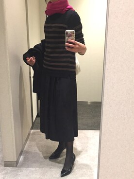 「スカウチョ」｜Mitsuさん（レディース・160cm）の冬コーディネート