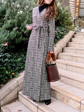 「My shawty（ﾏｲｼｬｳﾃｨｰ）のアイテム（ハンドバッグ）」を使った、shiokoさん（レディース・155cm）の冬コーディネート