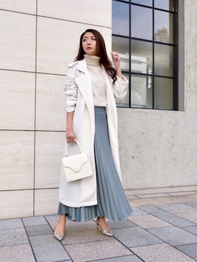 「My shawty（ﾏｲｼｬｳﾃｨｰ）のアイテム（ハンドバッグ）」を使った、shiokoさん（レディース・155cm）の冬コーディネート