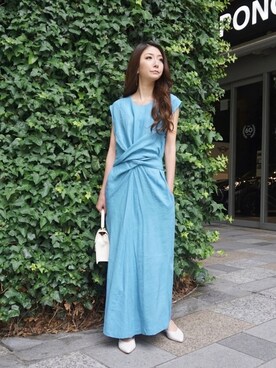 「My shawty（ﾏｲｼｬｳﾃｨｰ）のアイテム（ハンドバッグ）」を使った、shiokoさん（レディース・155cm）の夏コーディネート