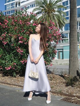 「My shawty（ﾏｲｼｬｳﾃｨｰ）のアイテム（ワンピース）」を使った、shiokoさん（レディース・155cm）の夏コーディネート