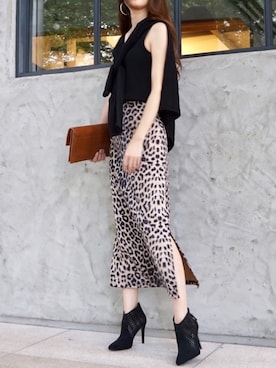 「アイテム（ブーティ）」を使った、shiokoさん（レディース・155cm）の秋コーディネート