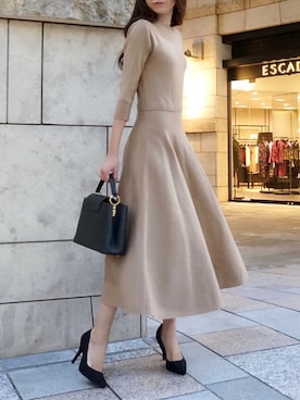 「LOUIS VUITTON（ルイヴィトン）のアイテム（ハンドバッグ）」を使った、shiokoさん（レディース・155cm）の秋コーディネート
