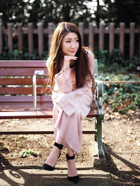 「My shawty（ﾏｲｼｬｳﾃｨｰ）のアイテム（ワンピース）」を使った、shiokoさん（レディース・155cm）の冬コーディネート