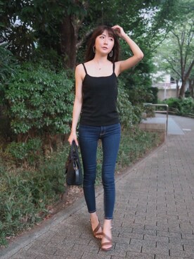 「Yves Saint Laurent（イヴサンローラン）のアイテム」を使った、shiokoさん（レディース・155cm）の夏コーディネート