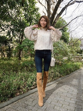 「Yves Saint Laurent（イヴサンローラン）のアイテム」を使った、shiokoさん（レディース・155cm）の春コーディネート