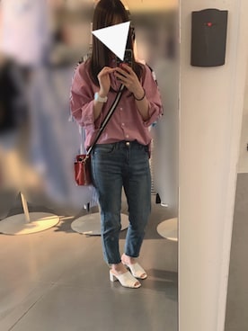 「原宿」｜「アイテム（アナログ腕時計）」を使った、aiさん（レディース・152cm）の夏コーディネート
