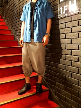 「GGD（ジージーディー）のアイテム」を使った、GRAND GLOBAL吉祥寺店さん（メンズ・178cm）の夏コーディネート