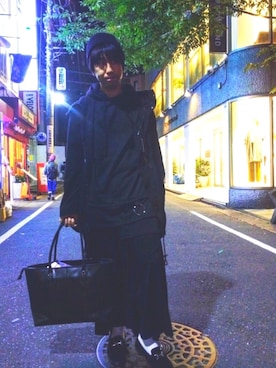 「撮影」｜「アイテム（ニットキャップ/ビーニー）」を使った、GRAND GLOBAL吉祥寺店さん（メンズ・173cm）の秋コーディネート