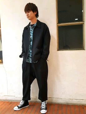 「GGD（ジージーディー）のアイテム（その他アウター）」を使った、GRAND GLOBAL吉祥寺店さん（メンズ・173cm）の冬コーディネート