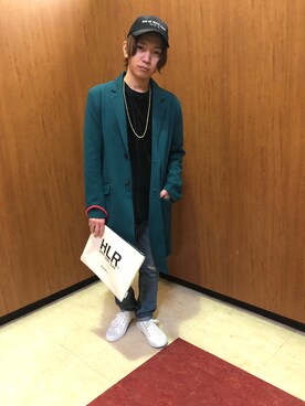 「GGD（ジージーディー）のアイテム（ジャケット/アウター）」を使った、GRAND GLOBAL吉祥寺店さん（メンズ・165cm）の冬コーディネート