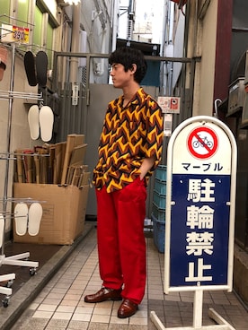 「GGD（ジージーディー）のアイテム」を使った、GRAND GLOBAL吉祥寺店さん（メンズ・167cm）の夏コーディネート