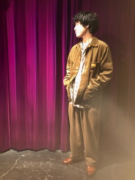 「GGD（ジージーディー）のアイテム（パンツ）」を使った、GRAND GLOBAL吉祥寺店さん（メンズ・168cm）の秋コーディネート