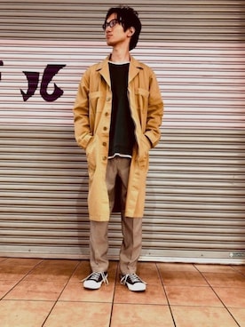 「アイテム（チェスターコート）」を使った、GRAND GLOBAL吉祥寺店さん（メンズ・173cm・30代）の春コーディネート