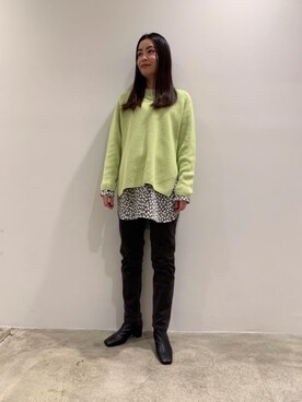 Sayaka Toujouさん(レディース・159cm)の冬コーディネート