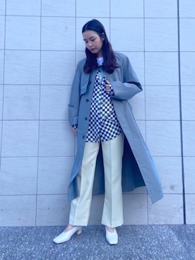 「BEAUTY&YOUTH UNITED ARROWS（ビューティーアンドユースユナイテッドアローズ）の【別注】＜ROSE HEARTMAN＞フォトプリントショートスリーブTシャツ（Tシャツ/カットソー、その他）」を使った、Sayaka Toujouさん（レディース・160cm）の冬コーディネート